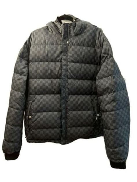 reversible louis vuitton damier graphite down jacket